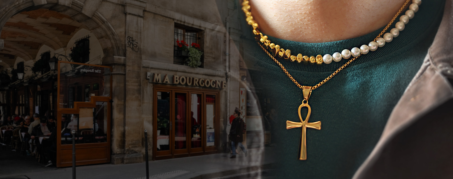 Effortless high fashion| Vintage Pearl Chain