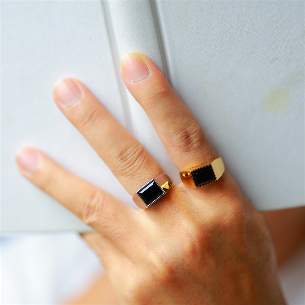 Black Stone Ring