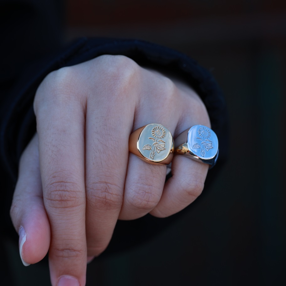 Flower Stamp Ring