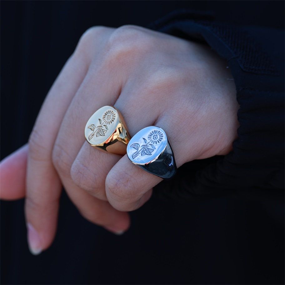 Flower Stamp Ring