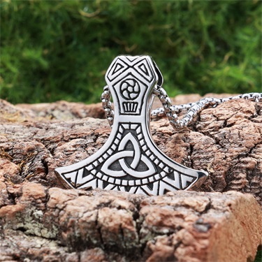 Celtic knot Axe Pendant Necklace