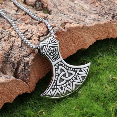 Celtic knot Axe Pendant Necklace