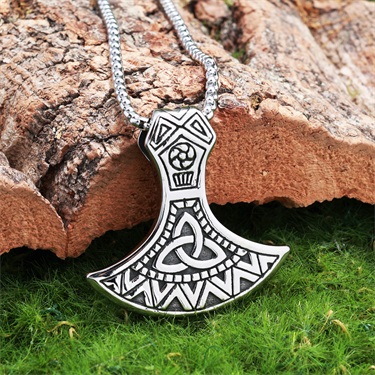 Celtic knot Axe Pendant Necklace