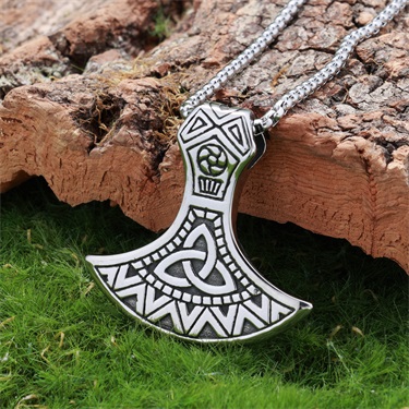 Celtic knot Axe Pendant Necklace