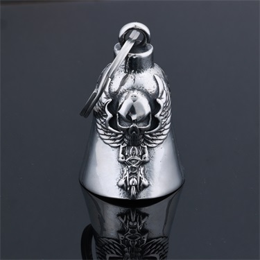 Skull And Wings Biker Bells