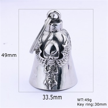Skull And Wings Biker Bells
