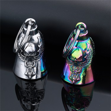 Skull And Wings Biker Bells