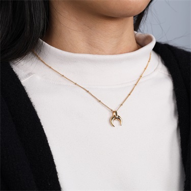 Moon Pendant Necklace