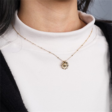 Sunflower Pendant Necklace