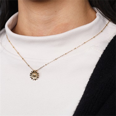 Sunflower Pendant Necklace