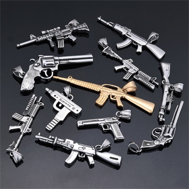 gun shape pendant