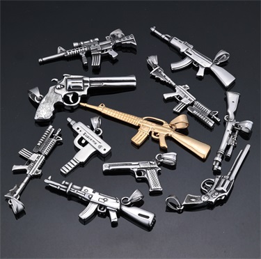 gun shape pendant