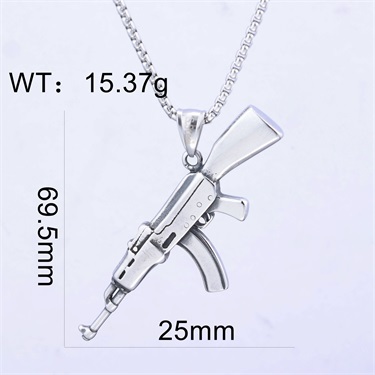 Gun Shape Pendant
