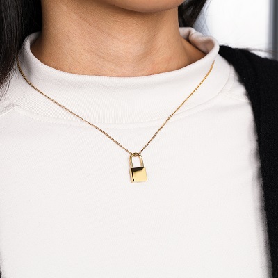 Lock Pendant Necklace