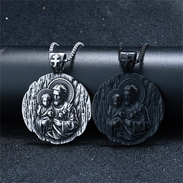 St. Christopher and The Child Necklace