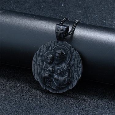 St. Christopher and The Child Necklace