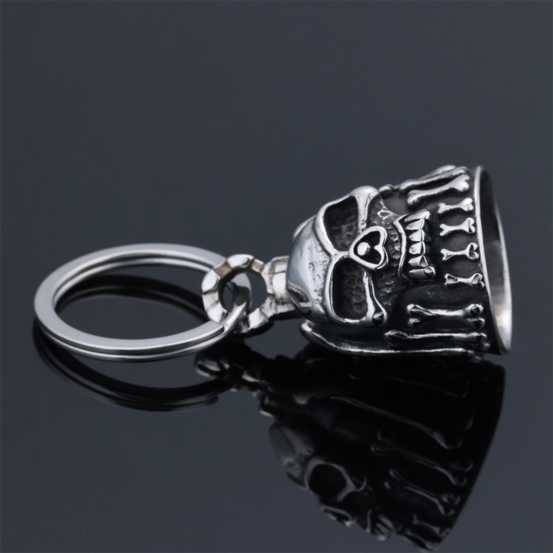 Gothic Skull biker bell
