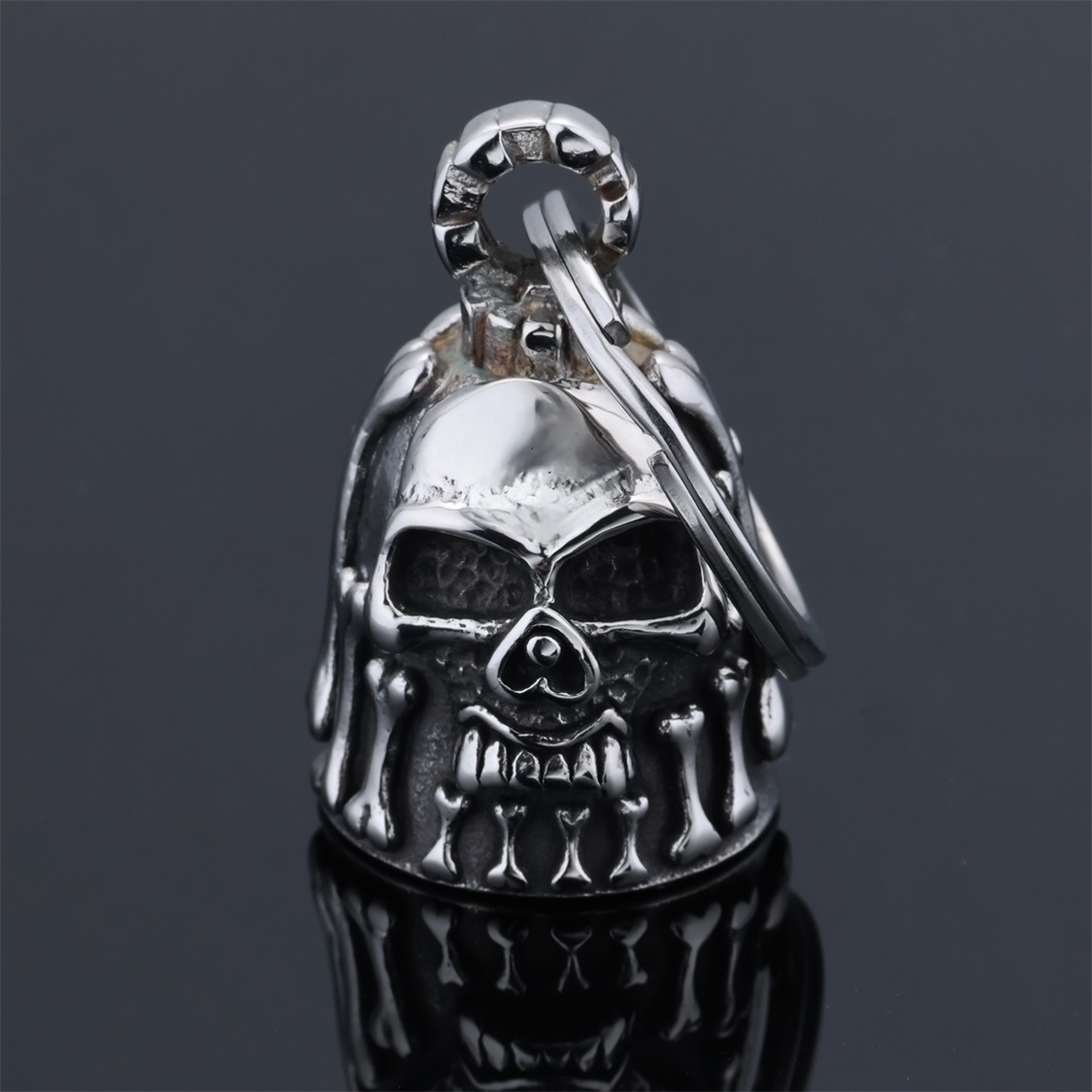 Gothic Skull biker bell