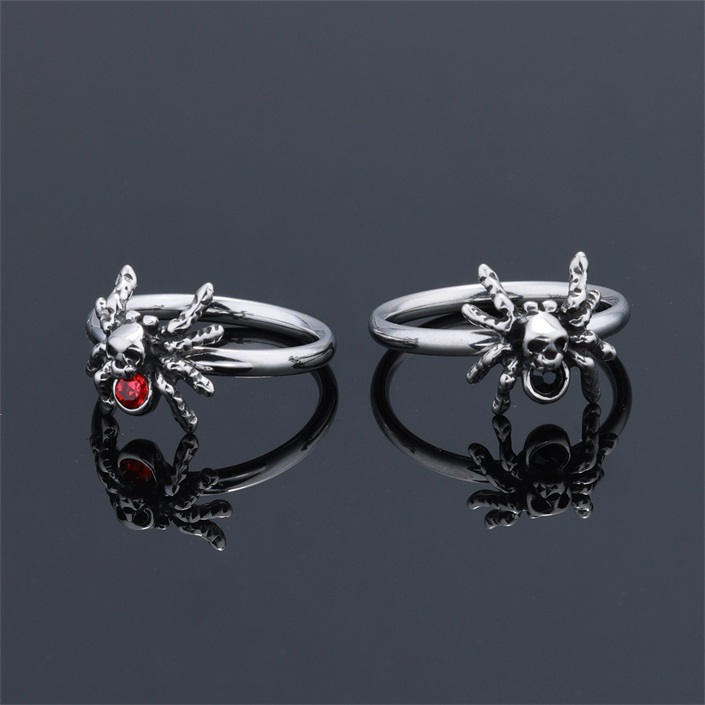 Gothic Zircon Spider Ring