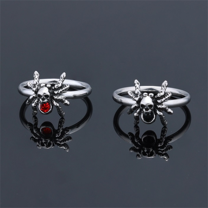 Gothic Zircon Spider Ring
