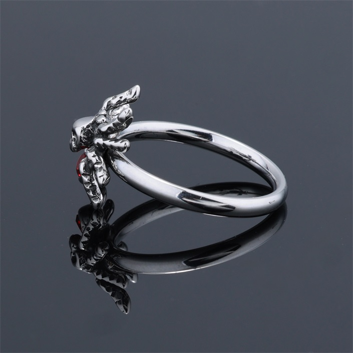 Gothic Zircon Spider Ring