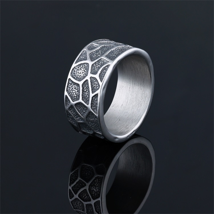 Patterned Vintage Hoop Ring