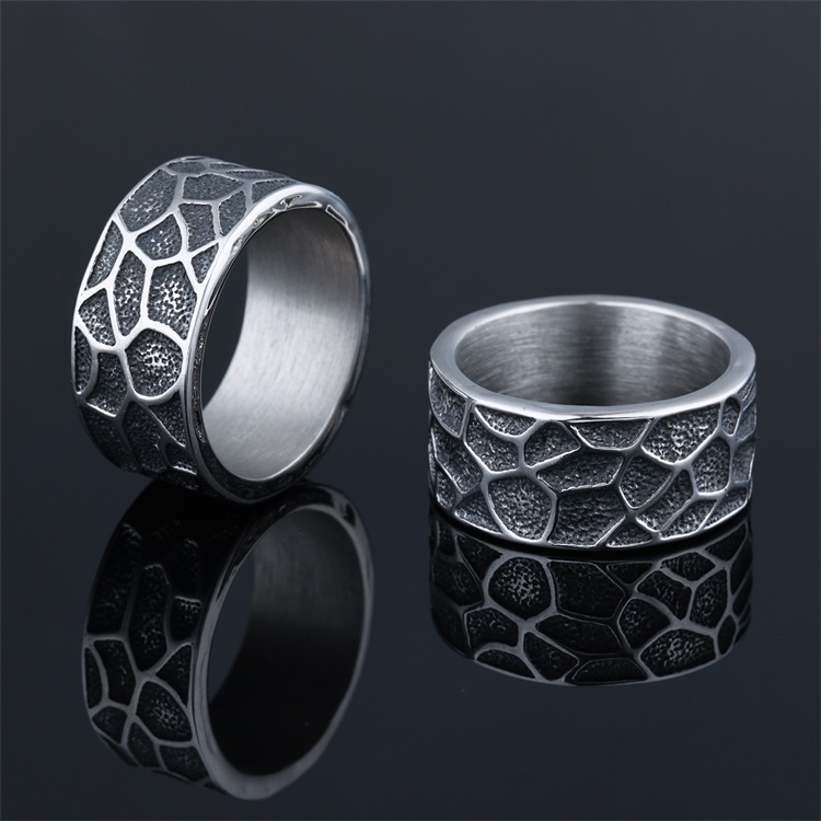 Patterned Vintage Hoop Ring