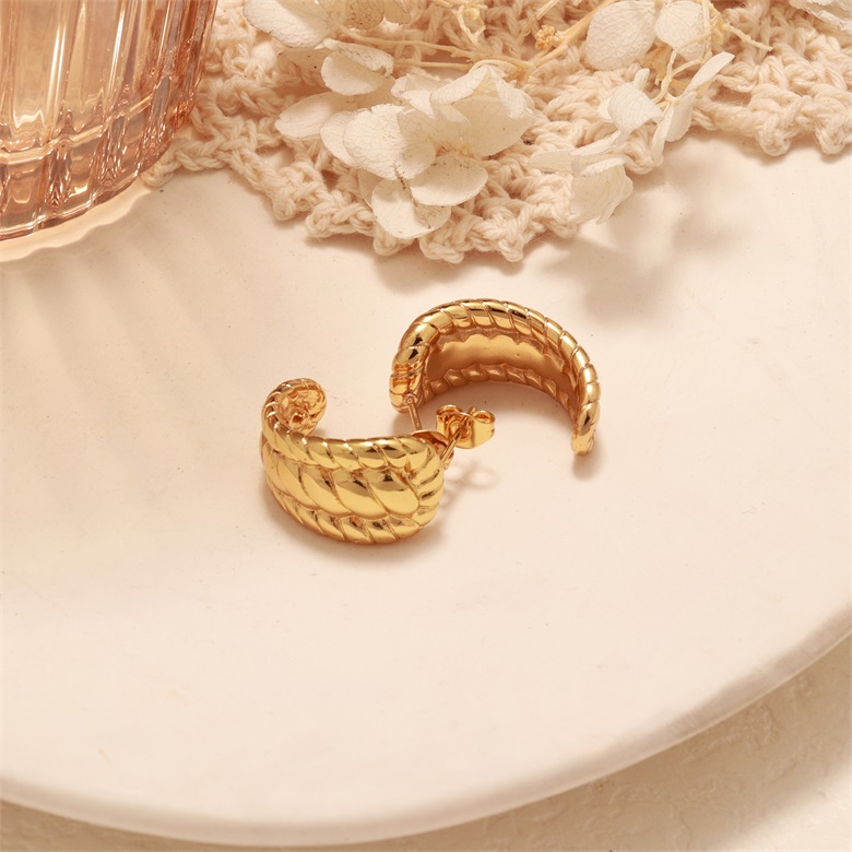 Stainless Steel Plated 18K Gold Multi-Layer Windin