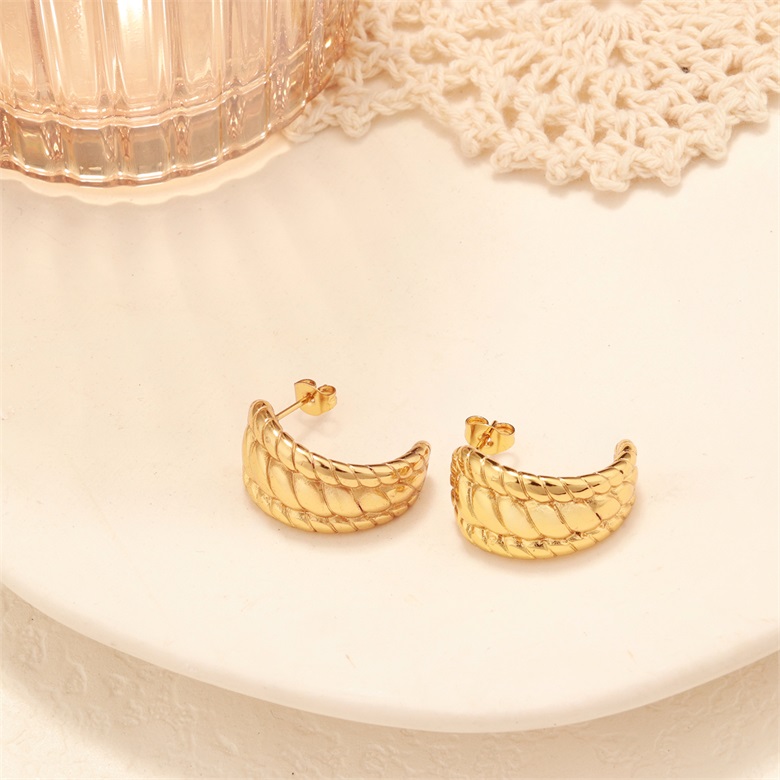 Stainless Steel Plated 18K Gold Multi-Layer Windin