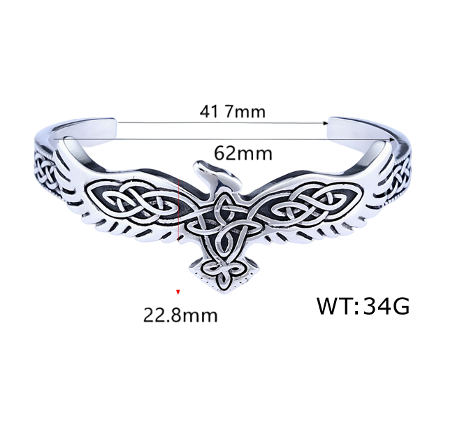 Viking Eagle Cuff Bangles AB0804