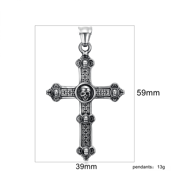 Cross Skull Necklace A0108