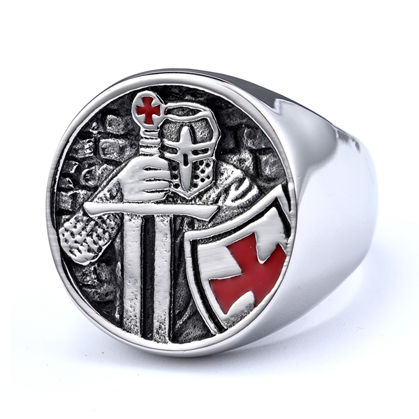 Red Knights Cross Ring