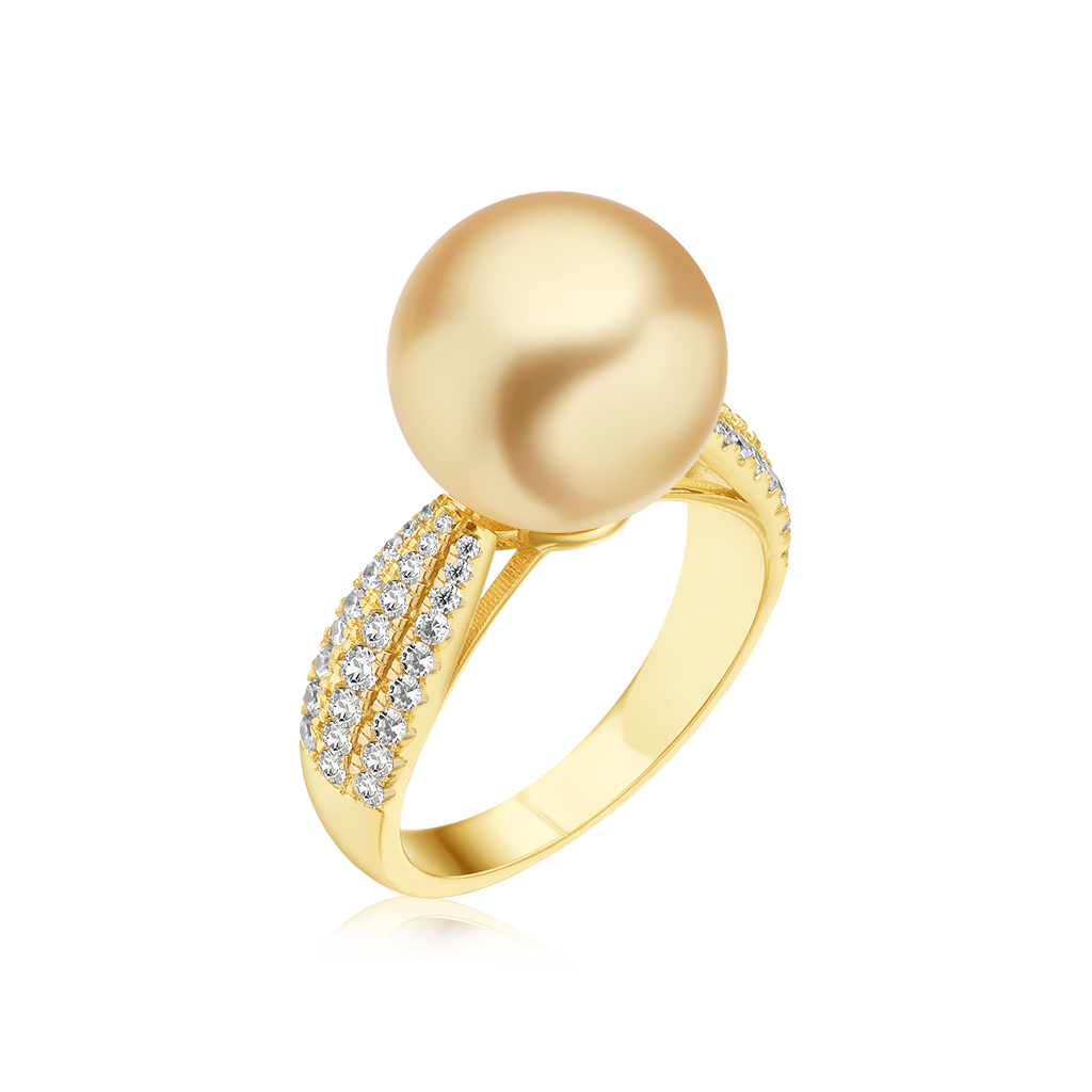 Gold Round Pearl Engagement Ring – Timeless Elegance and Meaningful Love Gold Round Pearl Engagement Ring – Timeless Elegance and Meaningful Love