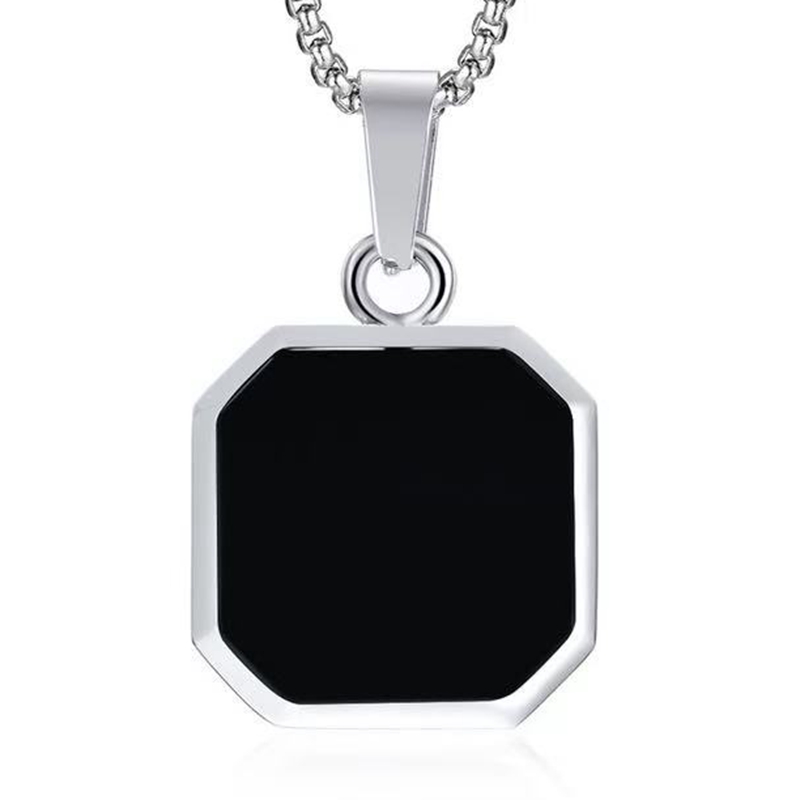 Square Enamel Necklace